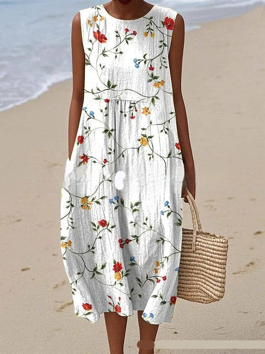 Fashionable Round-Neck Dress For Women