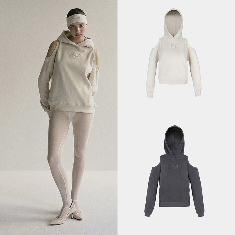 Amerikansk Hot Girl Kort Sweater Løs Sport og Fritid