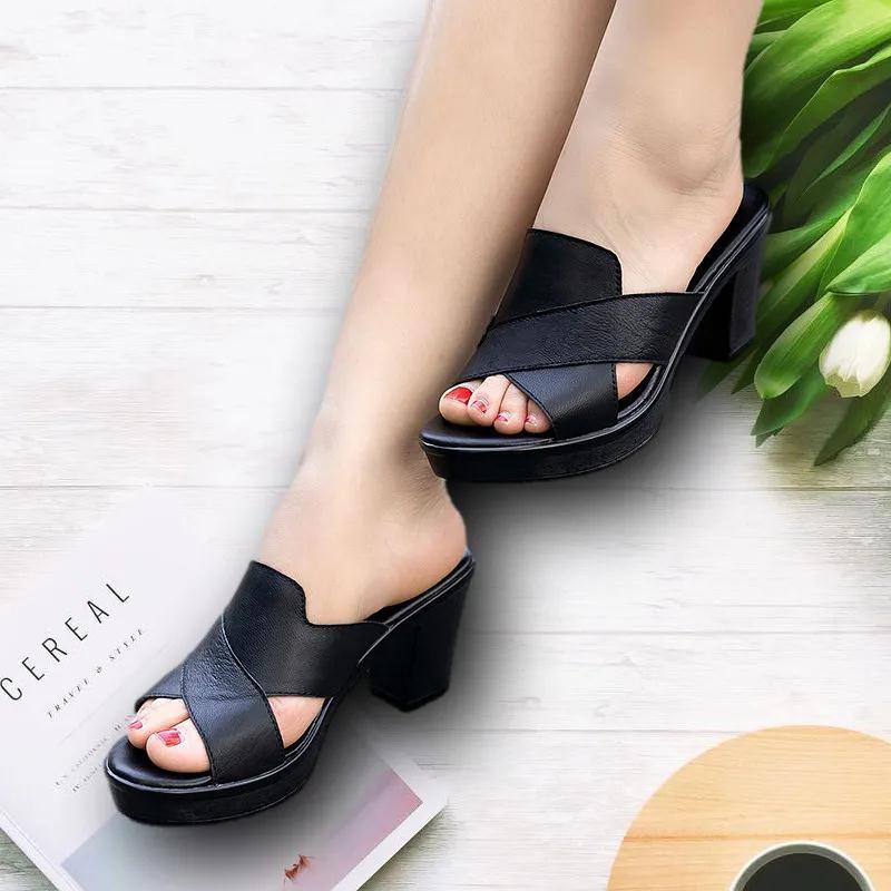 Plus Size Summer Women's High Heel Leisure Sandals