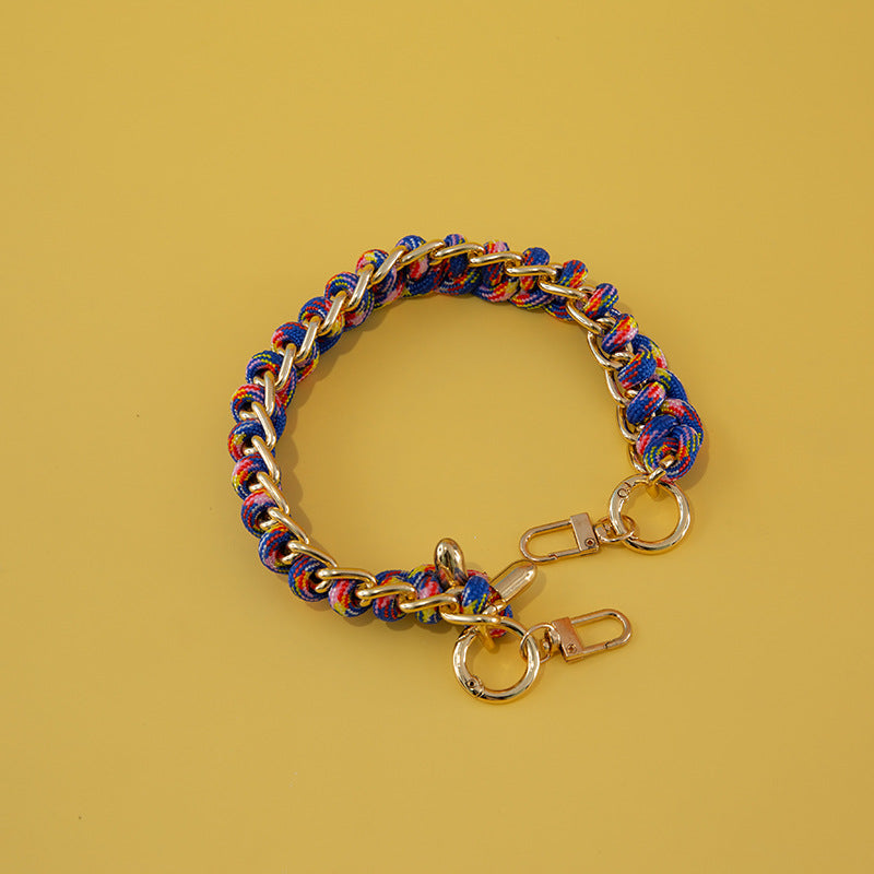 Women's Bag Woven Bag With 40cm Short With Buckle Can Be Mobile Phone Charm