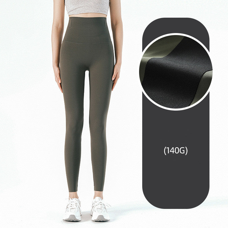 Women Wear Brushed Pants With A High Waist Winter Keep Warm