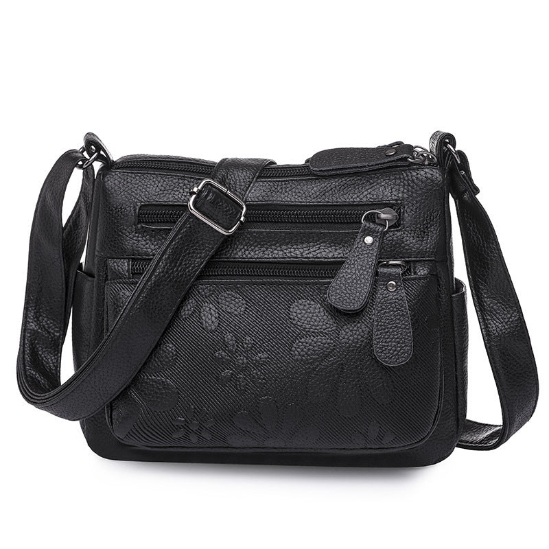 Large Capacity Soft Leather Fashion Shoulder Crossbody Bag