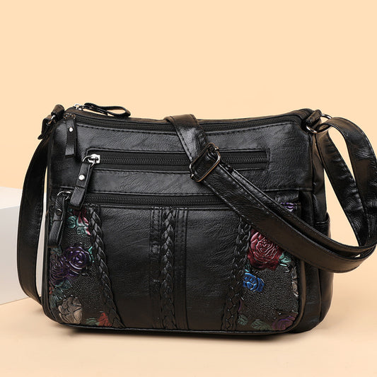 Womens Versatile Minimalist Crossbody Bag With A Large Capacity