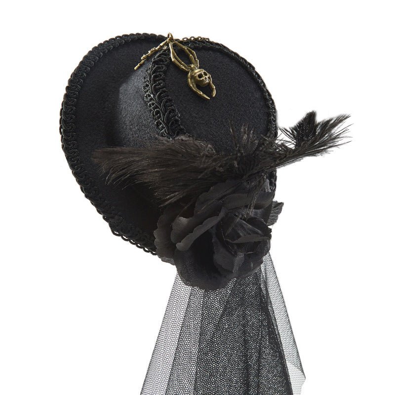 Ladies Fashion Personality Steampunk Mesh Billycock