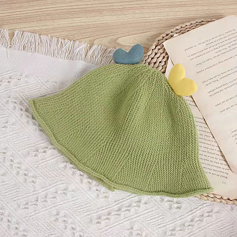 Cute Spring And Autumn Knitted Bucket Hat