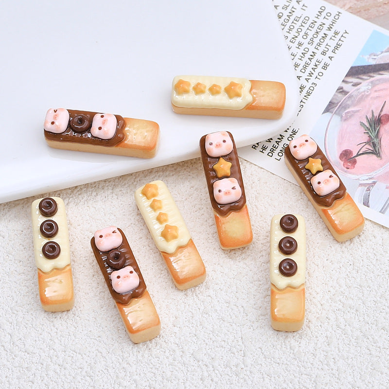 Resin Accessories Cartoon Diy Cream Glue Barrettes Hole Shoes Buckle Jewelry