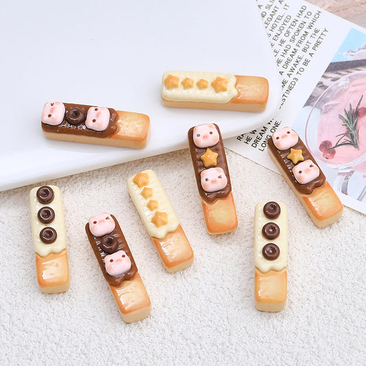 Resin Accessories Cartoon Diy Cream Glue Barrettes Hole Shoes Buckle Jewelry