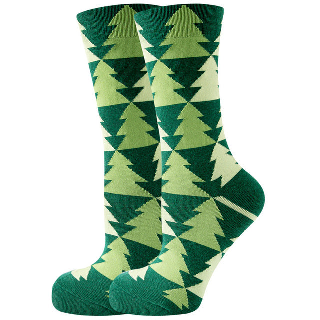 Christmas Santa Claus Women's Socks Elk Tide