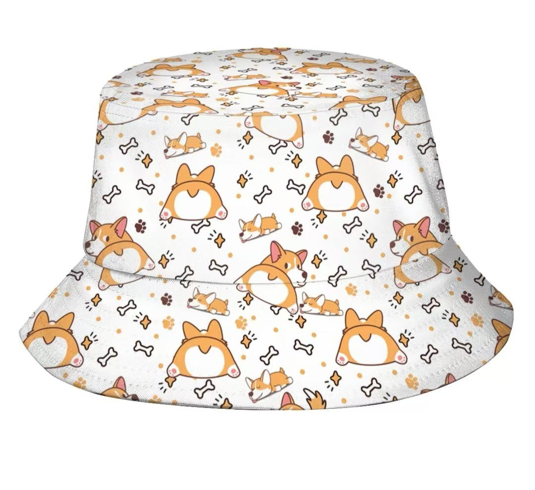 Creative Pattern Series Double-sided Wear Sunshade Breathable Bucket Hat