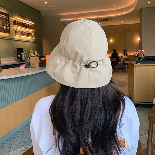 Slimming Drawstring Elastic Sun Hat For Sun Protection