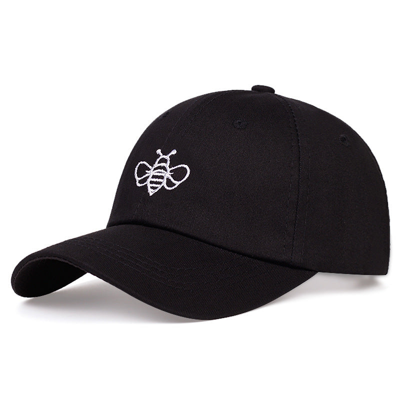 Cartoon Bee Embroidered Baseball Sun Hat