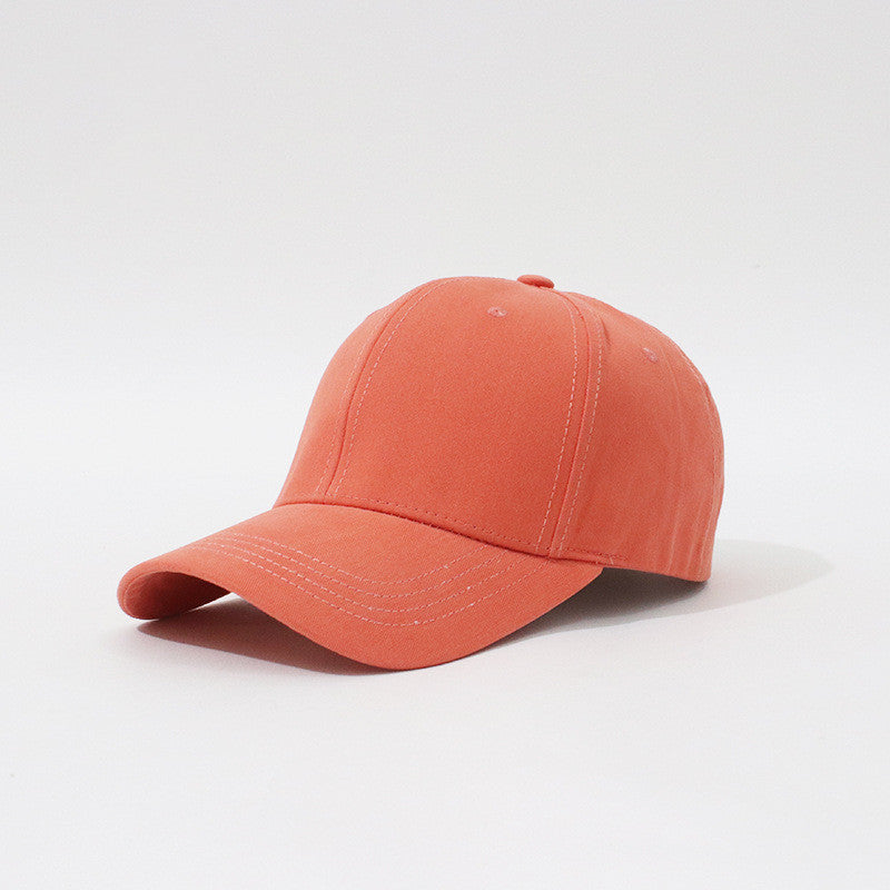 New Hard Top Solid Color Simple Fashion Household Baseball Hat