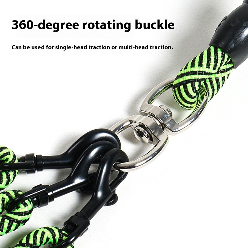 Pet Dog Leash Traction Wear-resistant Multi-head Dog Leash
