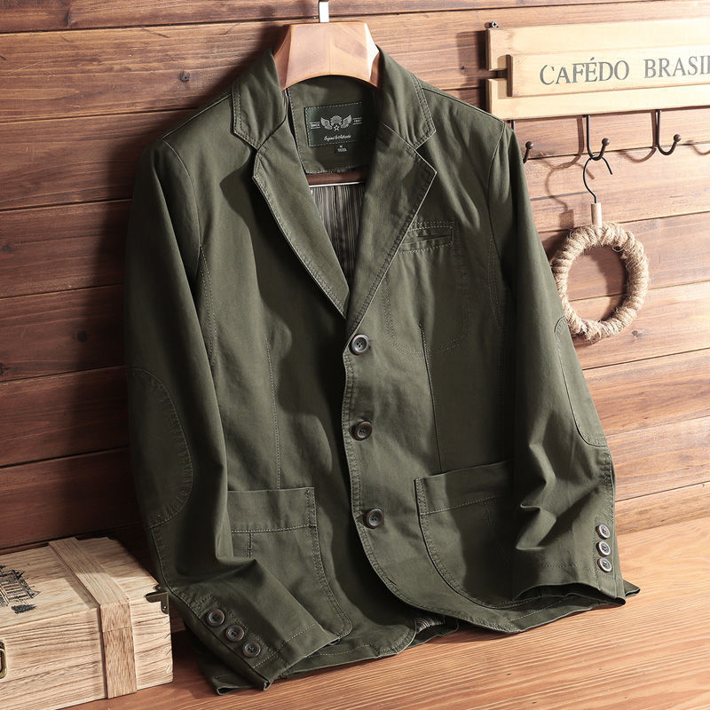 Men's Middle-aged Leisure Suit Baggy Coat