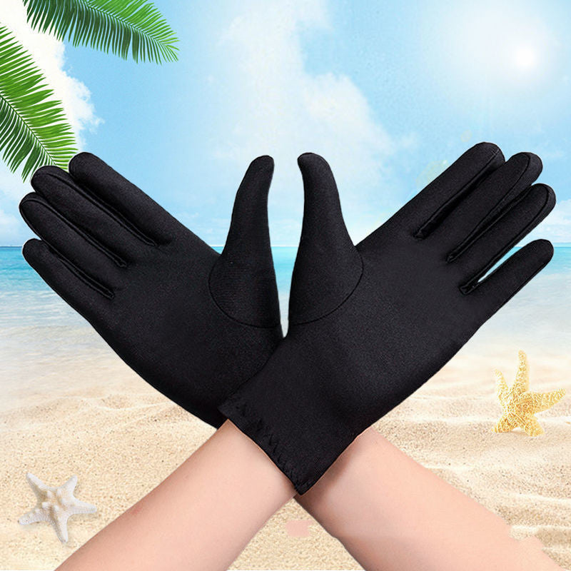 Men's Stretch Breathable Sweat Absorbing Sunscreen Gloves
