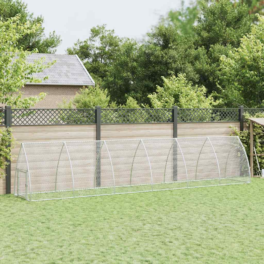 Chicken Cage Silver 100x Galvanized   Chicken Cage Silver