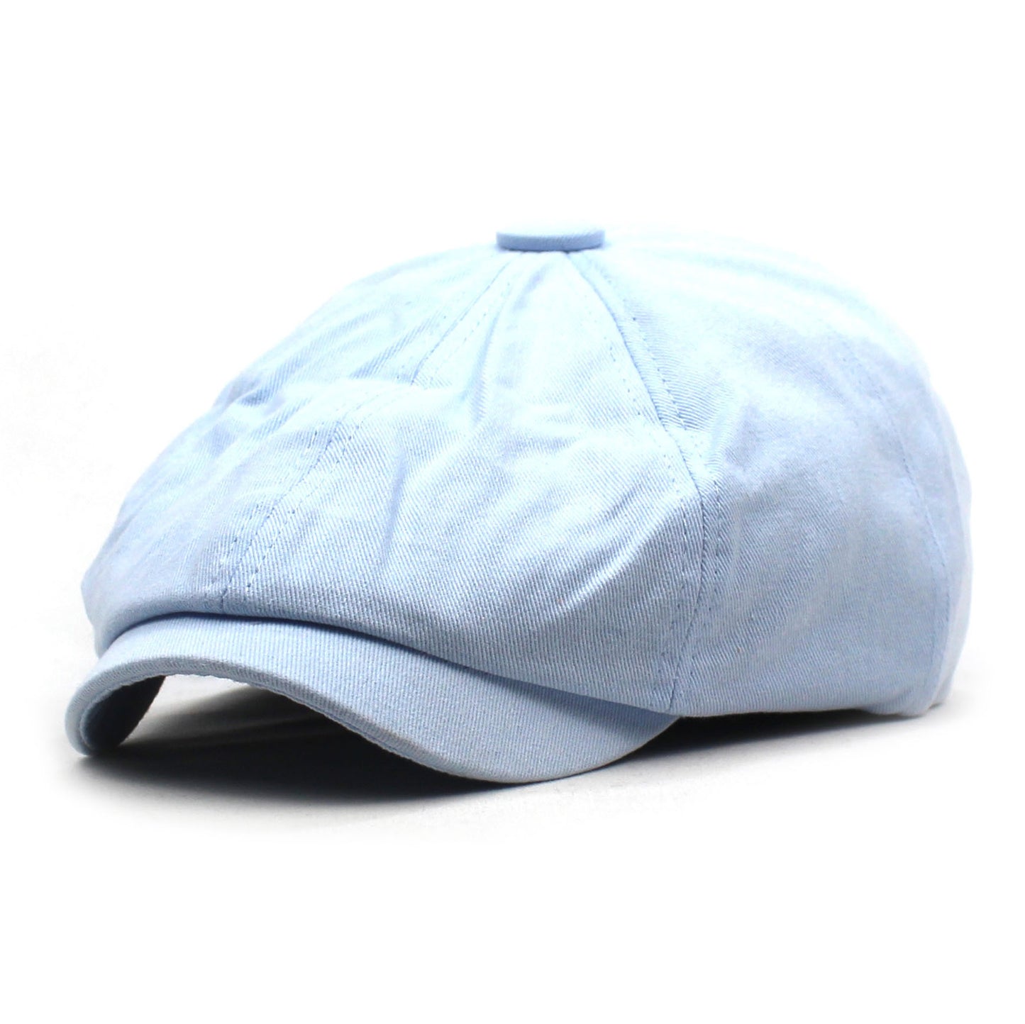 Cotton Hat Men's And Women's Beret Retro Solid Color Peaked Cap