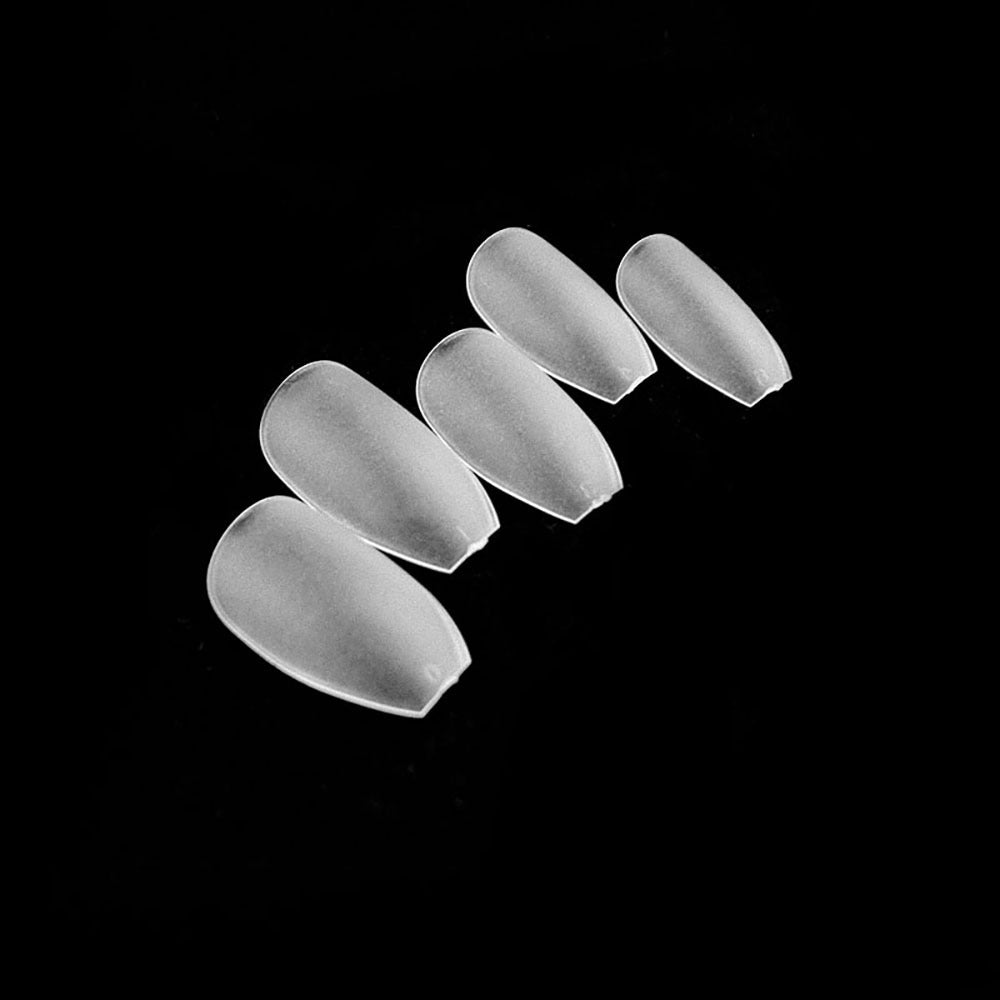 High Quality Transparent Seamless Square Long Ballet Frosted Fake Nails