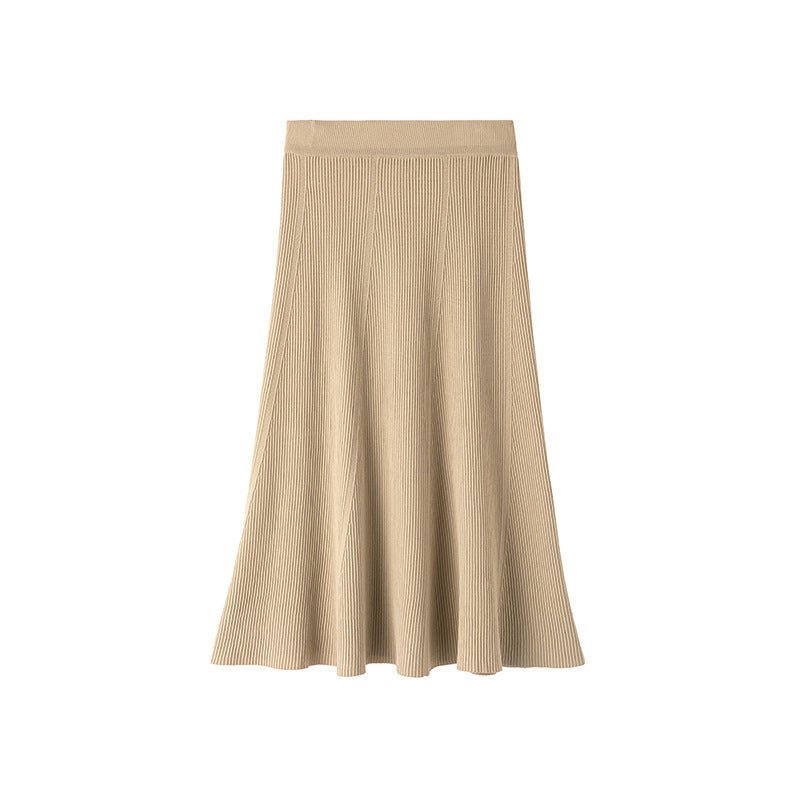 Women's Autumn And Winter Mid-length Half-length New Pleated Skirt