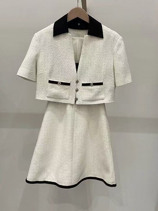Sleeveless Vest Top And Skirt Set