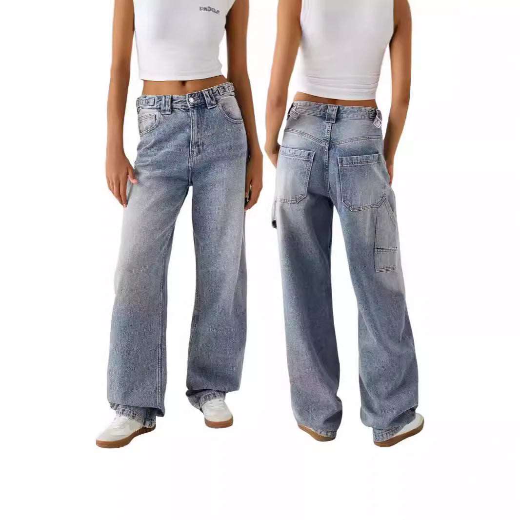 Løse og Personlige Wide-leg Jeans til Kvinder