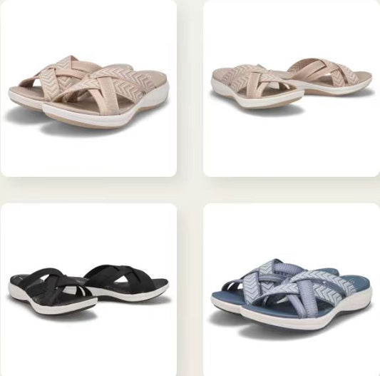 Women's Shoes SummerWedge Flying Woven Cross Sandals