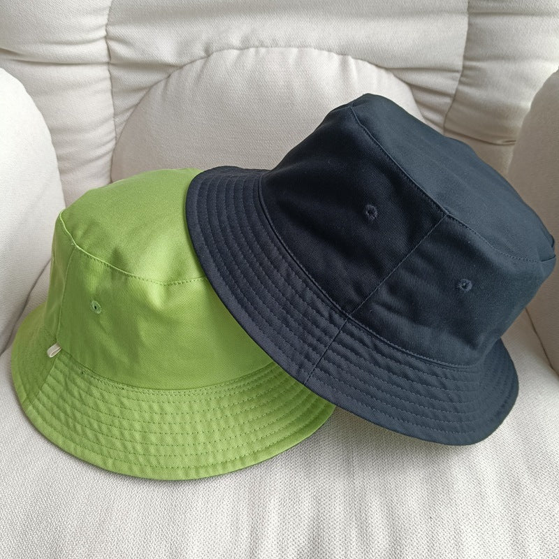 Net Red Female Big Head Circumference Double-sided Fisherman Hat