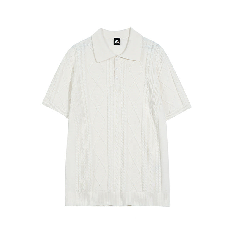 Men's Summer Loose Lapels T-shirt Sweater