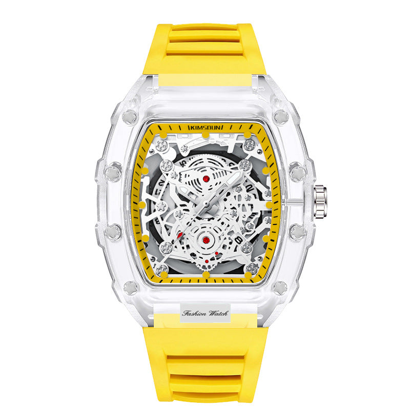 Wholesale Fashionable Transparent Mens Watches Waterproof Timepieces
