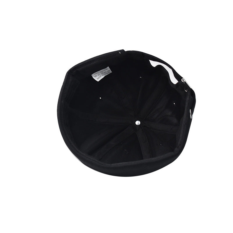 Men's And Women's Retro Versatile Solid Color Brimless Hat