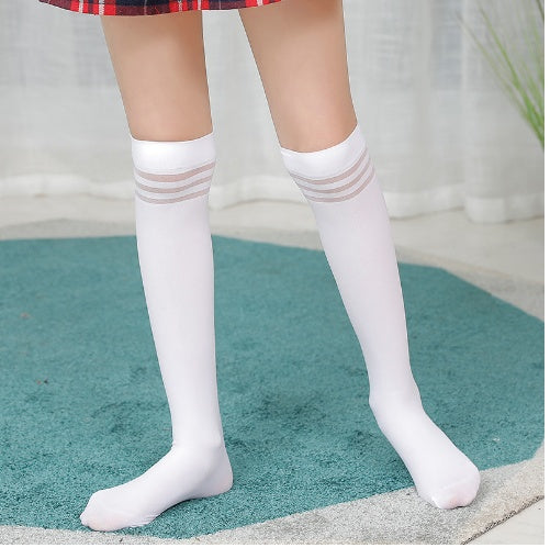 Children Stockings Over The Knee Velvet