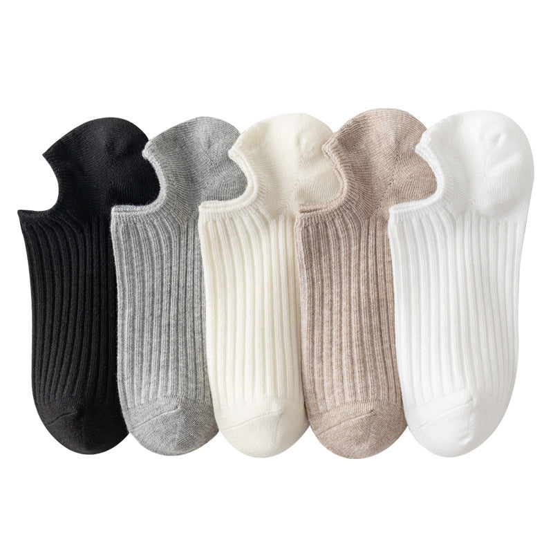 Summer Thin Women's Shallow Invisible Socks With Silicone Anti-slip Boat Socks