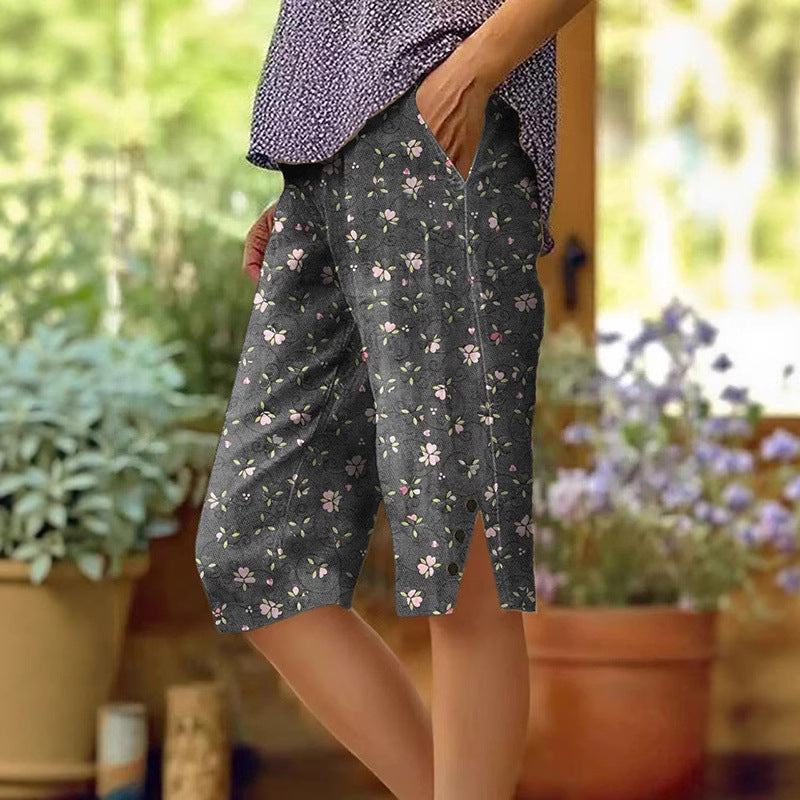 Women's Fashion Personalized Floral Casual Shorts