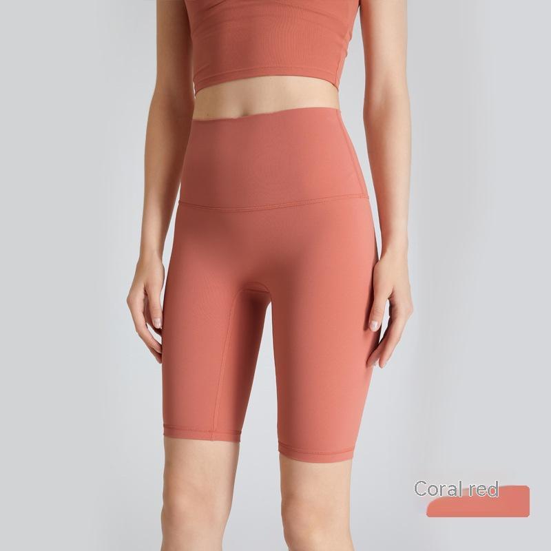 Nylon High Waist Lift Shorts Tight Sports