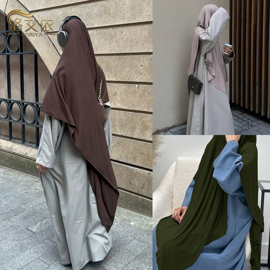 Middle East Solid Color Big Headscarf
