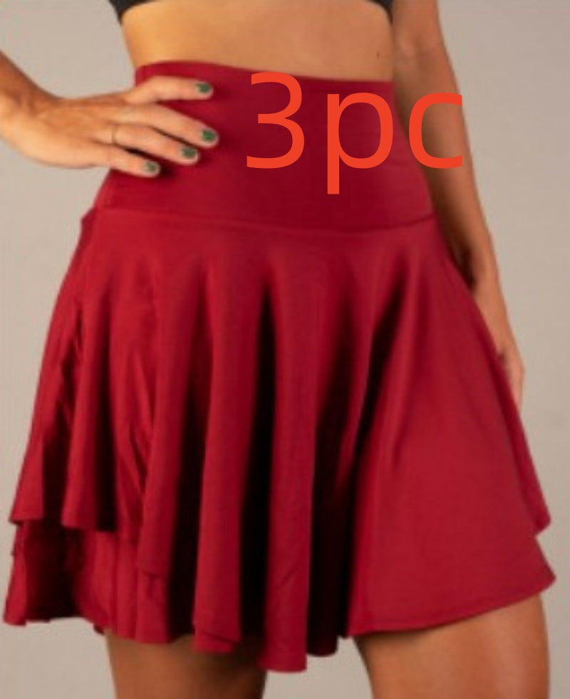 Tutu High Waist Belly Contracting Running Short Skirt Anti-exposure Yoga Skirt