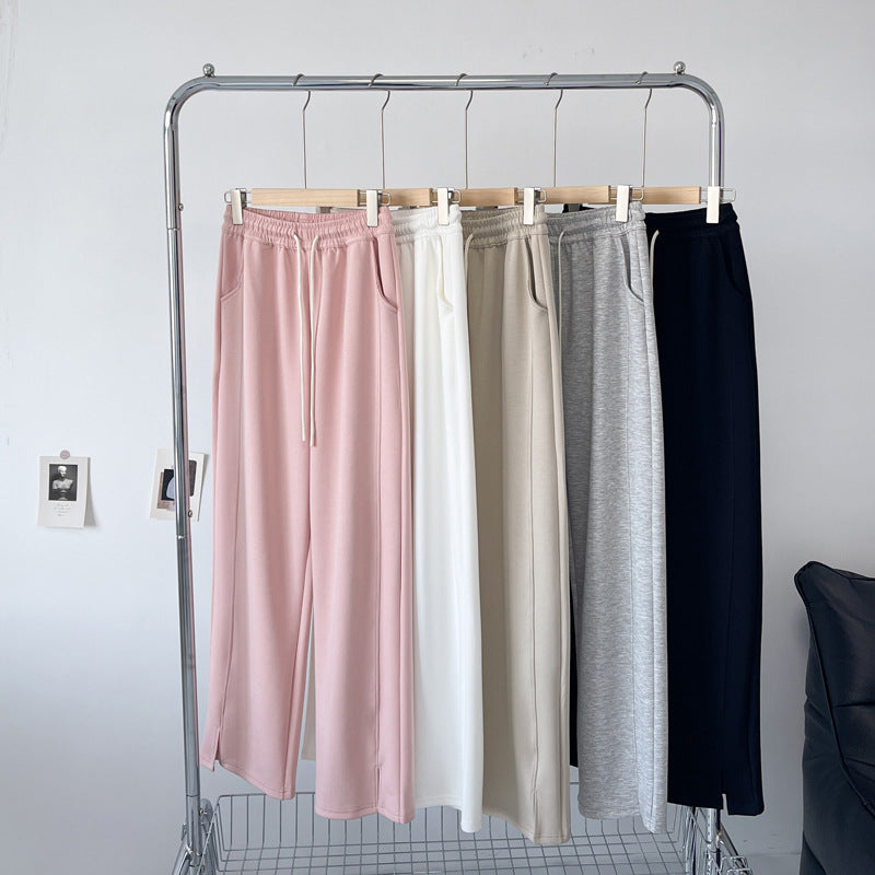 Women's Slim Side Split Loose Wide Leg Pants