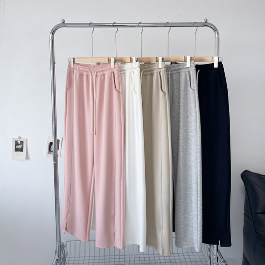 Women's Slim Side Split Loose Wide Leg Pants