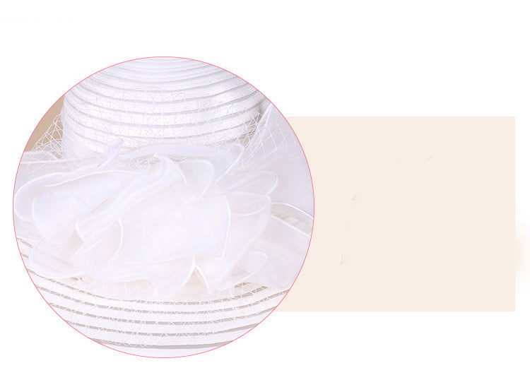 Fashion Simple Ladies Organza Top Hat