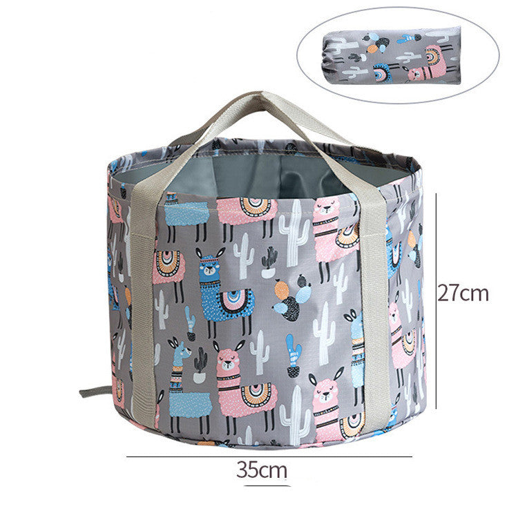Large Travel Foot Soak Bag With Foldable Basin
