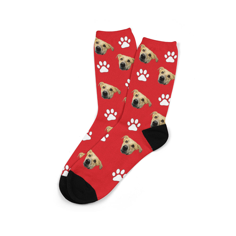 Personalized Photo Fun Male And Female Middle Tube Socks To Make Pictures