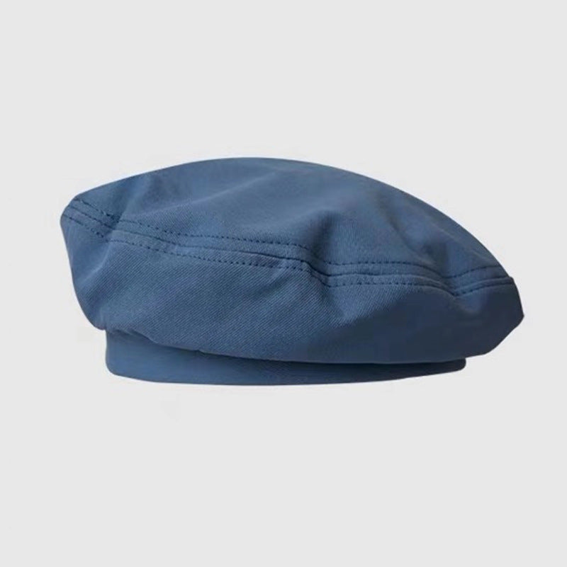Breathable Beret, Solid And Versatile For Girls