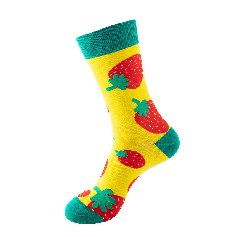Niche Trendy Mid Tube Socks Couple Geometric