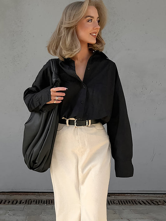 Women's Temperament Slim-fitting Simple Versatile Skirt