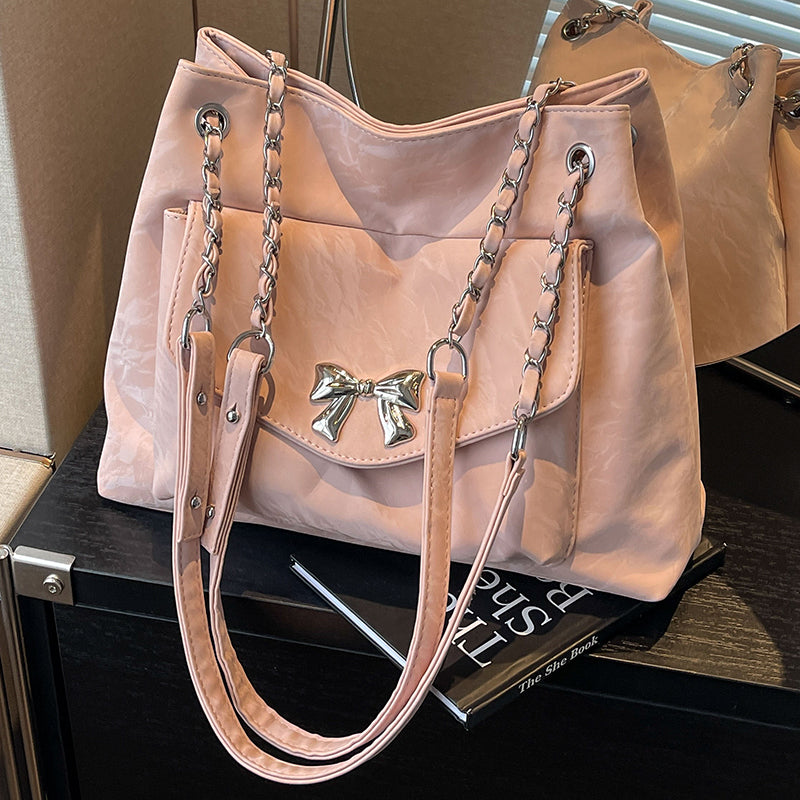 Women's Large Capacity Crossbody Fashionable Versatile College Student Class Bag