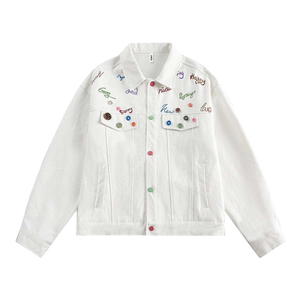 Fashion Brand Personality Denim Jacket Men's Design Sense