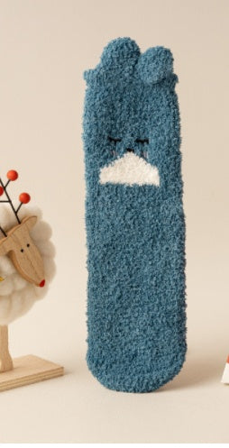 Three-dimensional Cartoon Soft Home Floor Socks In The Tube