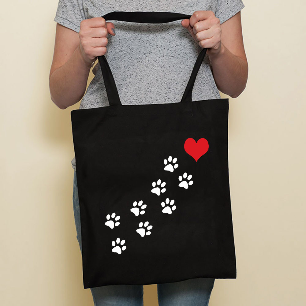 Sausage Cute Pet Dog Printed Canvas Bag