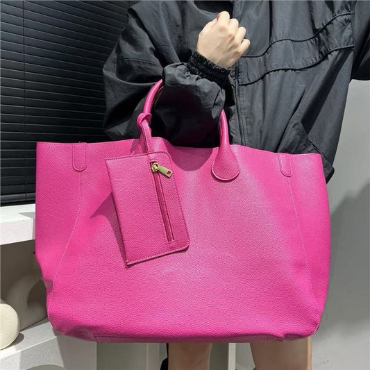 Ladies' Fashion Soft Leather Tote Bag
