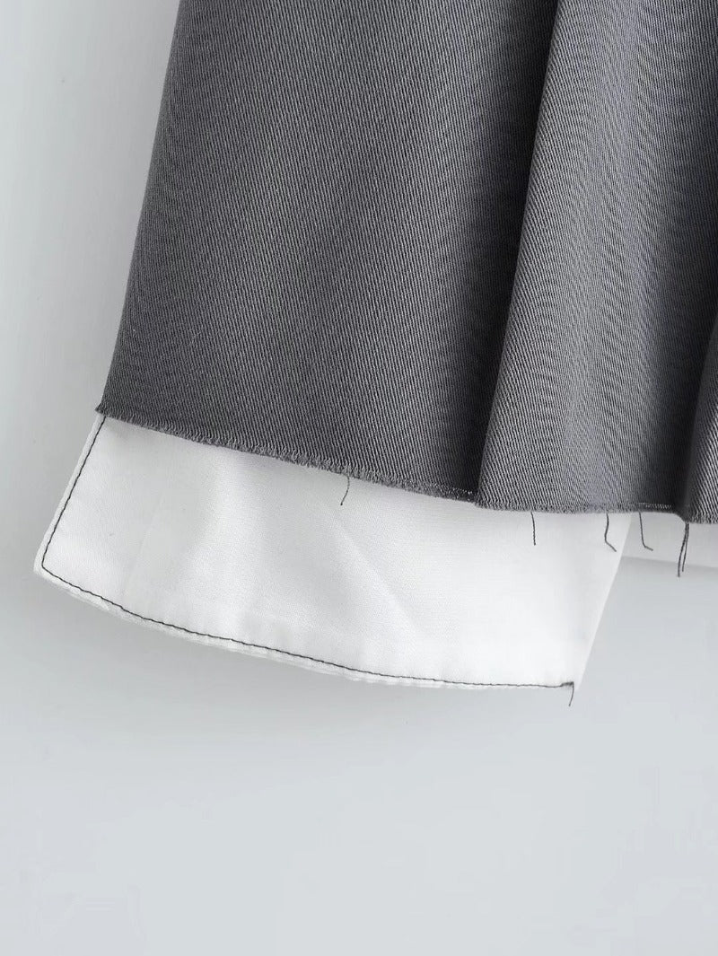 Mini Ultra-short Pleated Skirt With Fashionable Solid Color